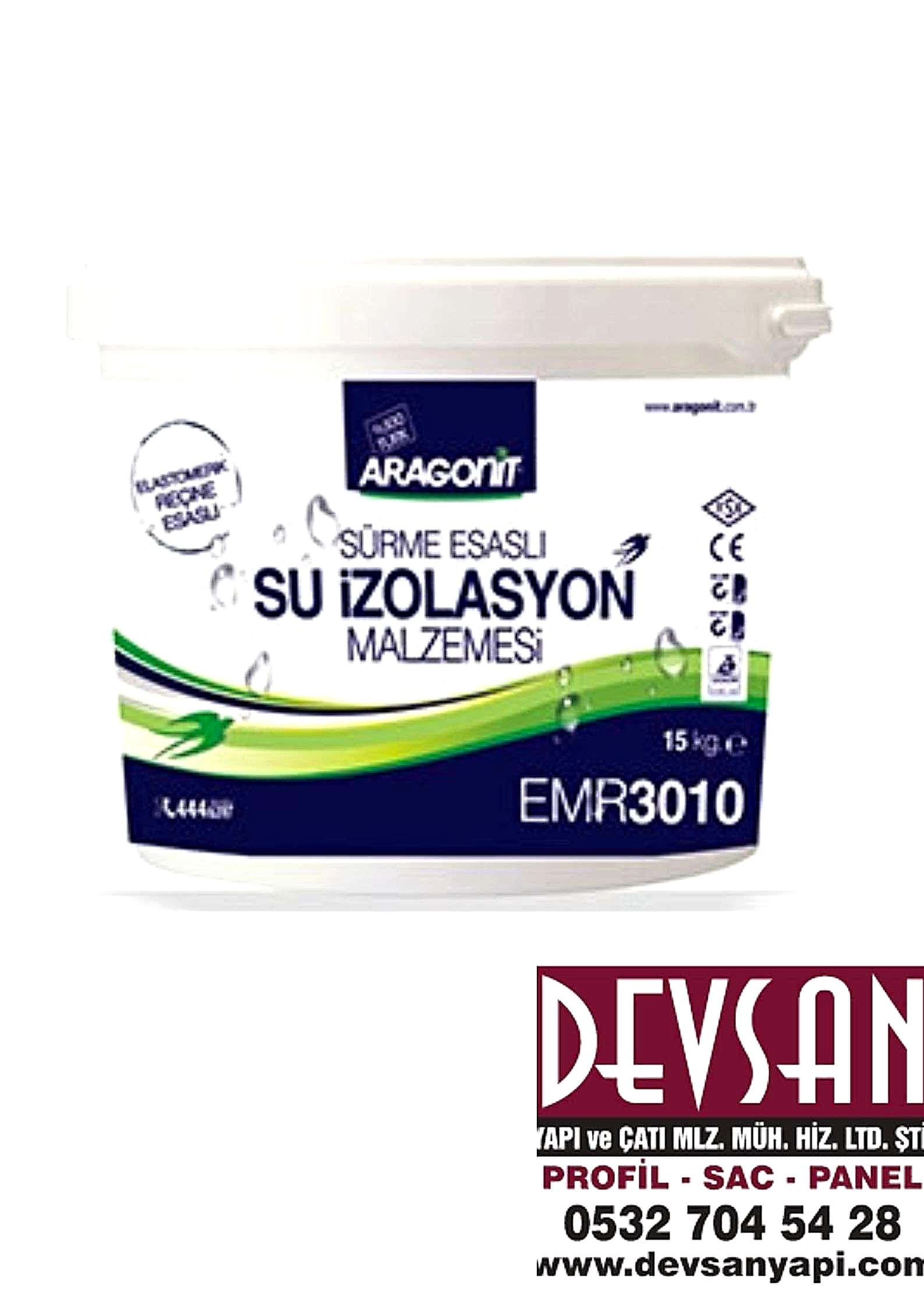 Aragonit Sürme Esaslı Su İzolasyon Elastomerik 15Kg