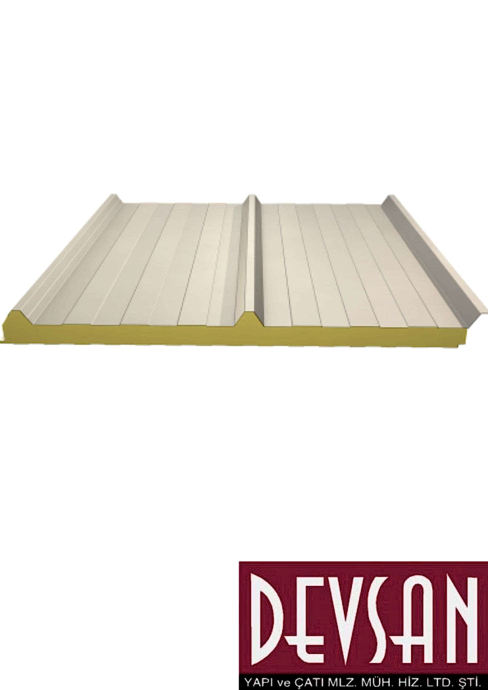 Sandvic Çatı Paneli 3 Hadve 40mm. Ral9002 Sandvic Çatı Paneli 3 Hadve 40mm. Ral9002