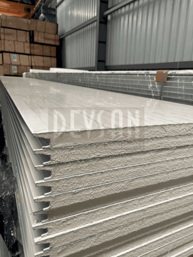 Sandvic Cephe Paneli 40mm. PU. Ral 9002 Sandvic Cephe Paneli 40mm. PU. Ral 9002