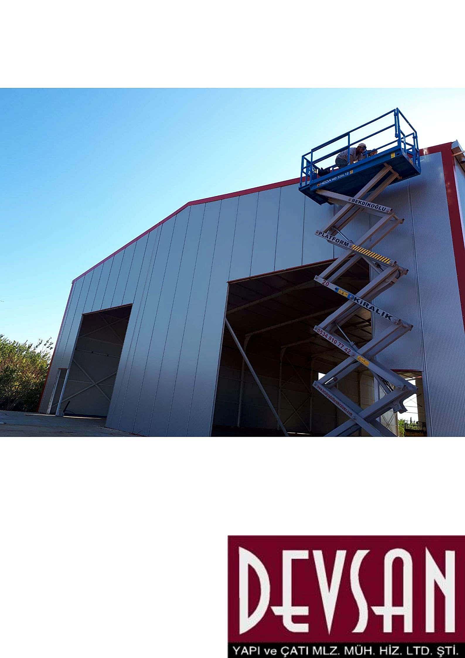 Sandvic Cephe Paneli 40mm. PU. Ral 9002 Sandvic Cephe Paneli 40mm. PU. Ral 9002