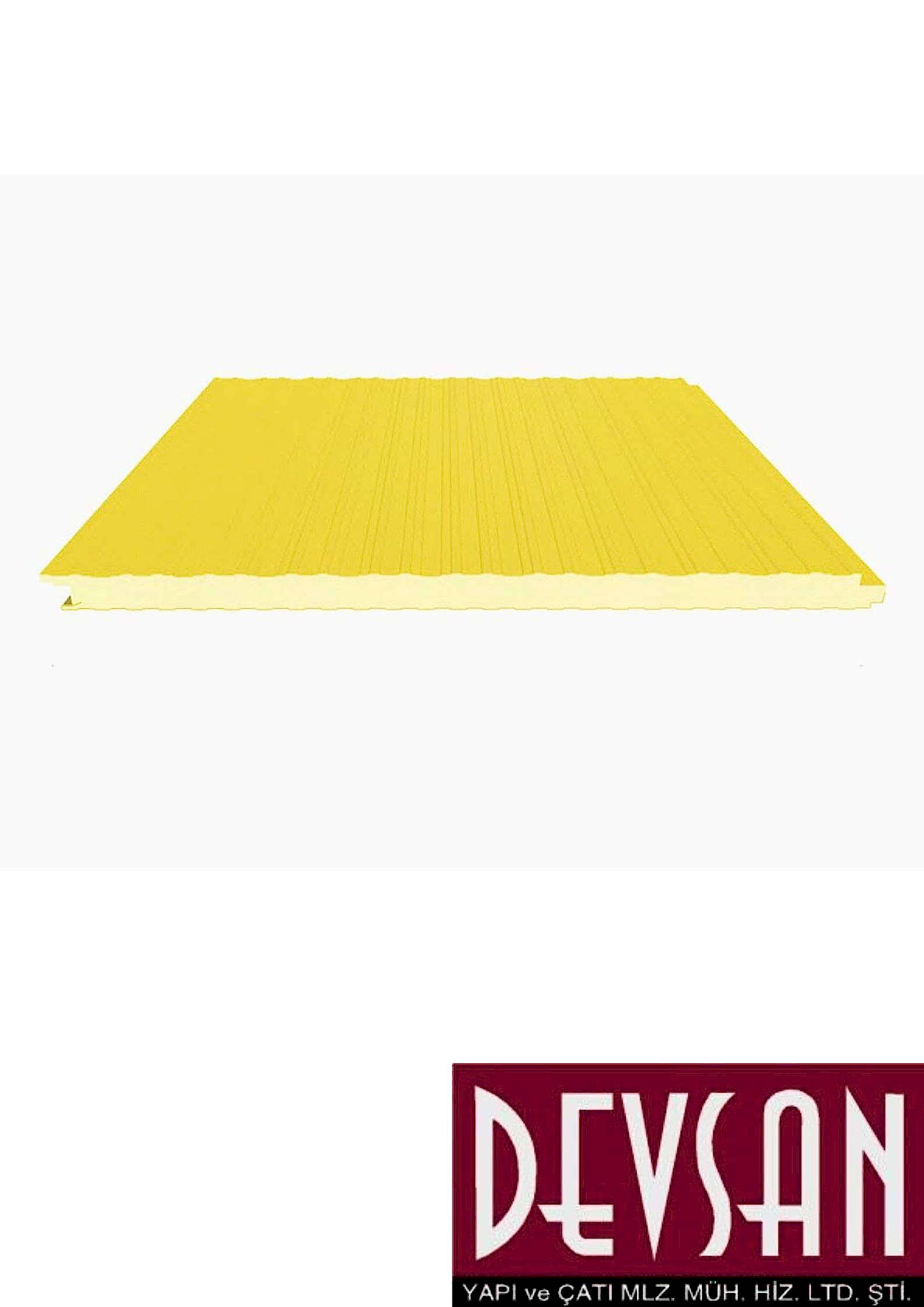 Sandvic Cephe Paneli 40mm. PU. Ral 9002 Sandvic Cephe Paneli 40mm. PU. Ral 9002